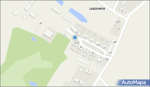 Leszkowice, Leszkowice, 4, mapa Leszkowice