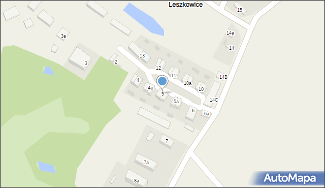 Leszkowice, Leszkowice, 5, mapa Leszkowice