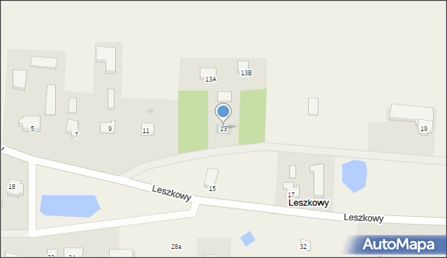 Leszkowy, Leszkowy, 13, mapa Leszkowy