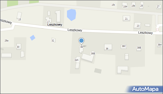 Leszkowy, Leszkowy, 34, mapa Leszkowy