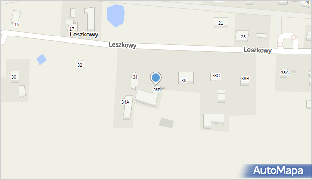 Leszkowy, Leszkowy, 36B, mapa Leszkowy