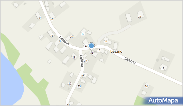 Leszno, Leszno, 14, mapa Leszno