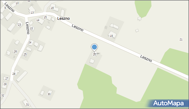 Leszno, Leszno, 20, mapa Leszno