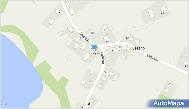 Leszno, Leszno, 23, mapa Leszno