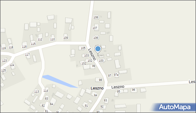 Leszno, Leszno, 101, mapa Leszno