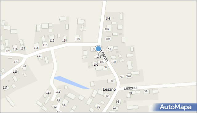 Leszno, Leszno, 103, mapa Leszno