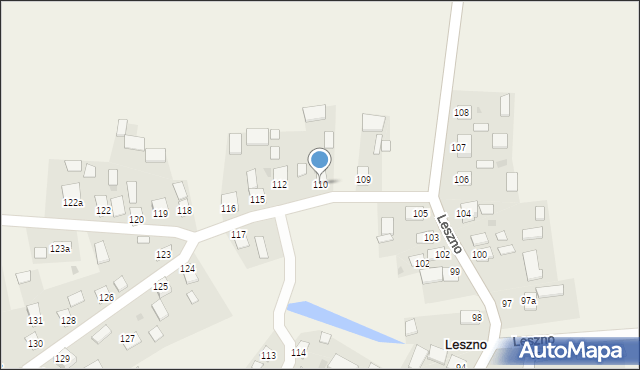 Leszno, Leszno, 110, mapa Leszno