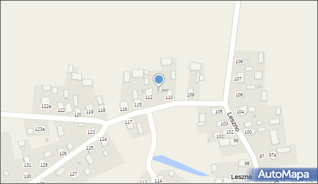 Leszno, Leszno, 111, mapa Leszno