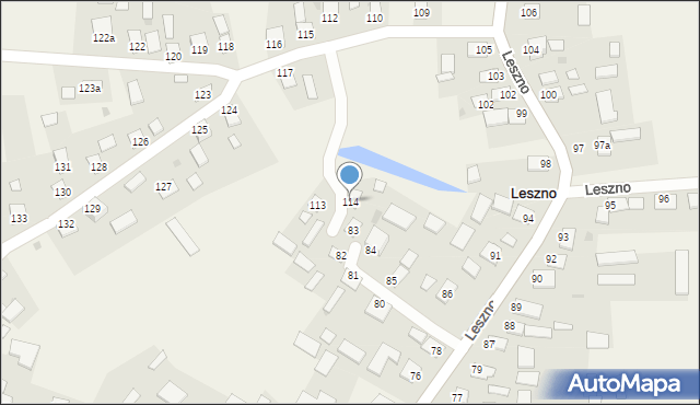 Leszno, Leszno, 114, mapa Leszno