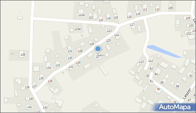 Leszno, Leszno, 127, mapa Leszno