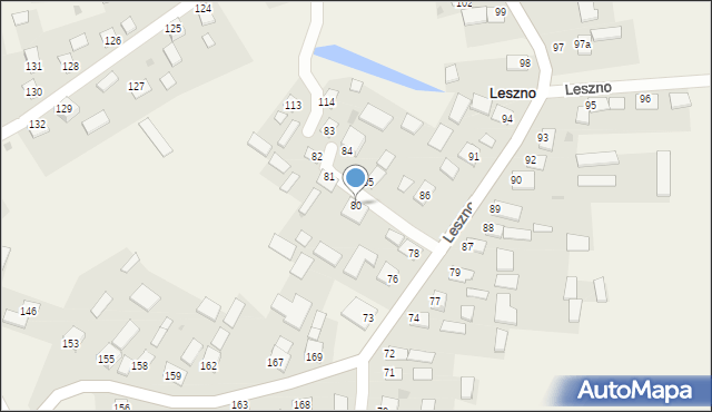 Leszno, Leszno, 80, mapa Leszno