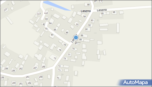 Leszno, Leszno, 87, mapa Leszno