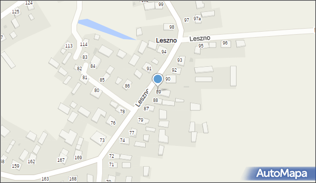 Leszno, Leszno, 89, mapa Leszno