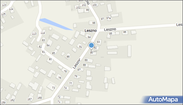 Leszno, Leszno, 90, mapa Leszno