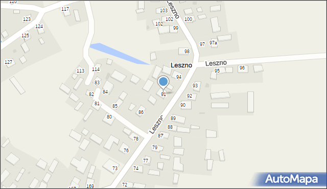 Leszno, Leszno, 91, mapa Leszno