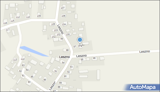 Leszno, Leszno, 97a, mapa Leszno