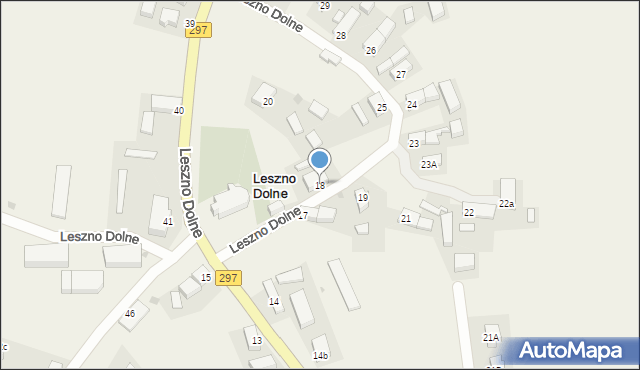 Leszno Dolne, Leszno Dolne, 18, mapa Leszno Dolne