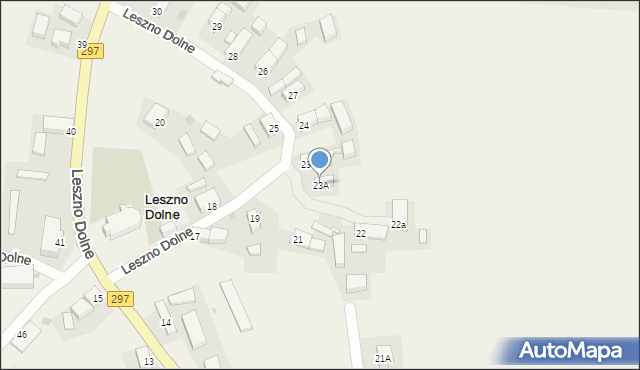 Leszno Dolne, Leszno Dolne, 23A, mapa Leszno Dolne