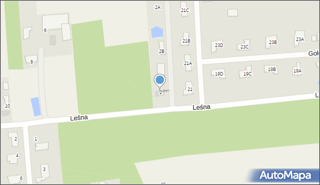 Lesznowola, Leśna, 2, mapa Lesznowola