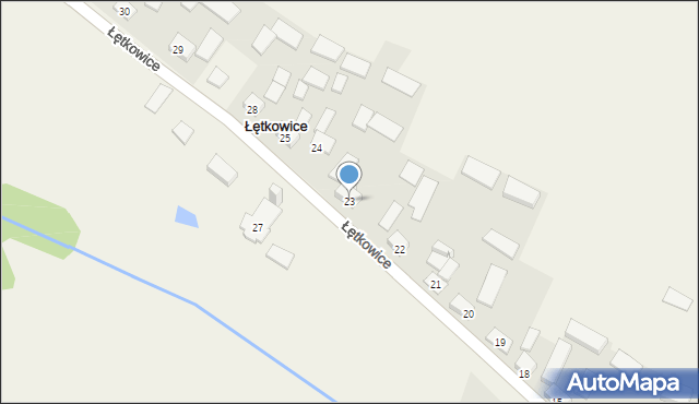 Łętkowice, Łętkowice, 23, mapa Łętkowice