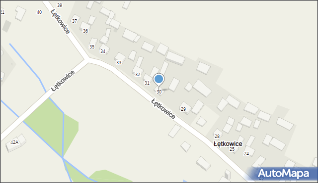 Łętkowice, Łętkowice, 30, mapa Łętkowice