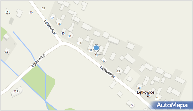 Łętkowice, Łętkowice, 31, mapa Łętkowice