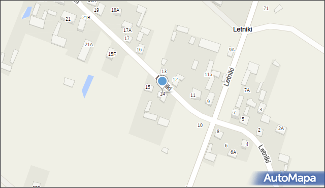 Letniki, Letniki, 14, mapa Letniki