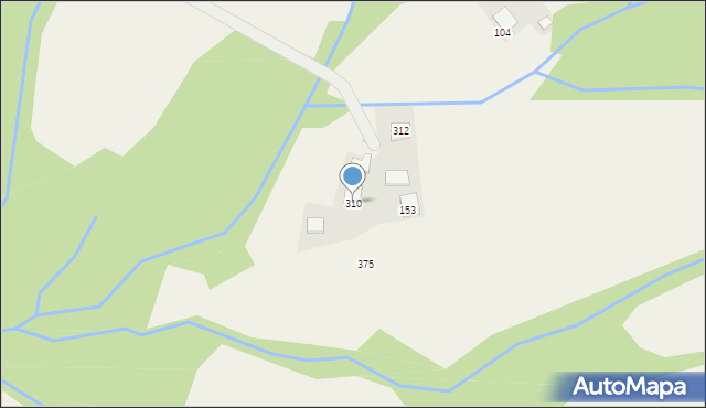 Łętowe, Łętowe, 310, mapa Łętowe