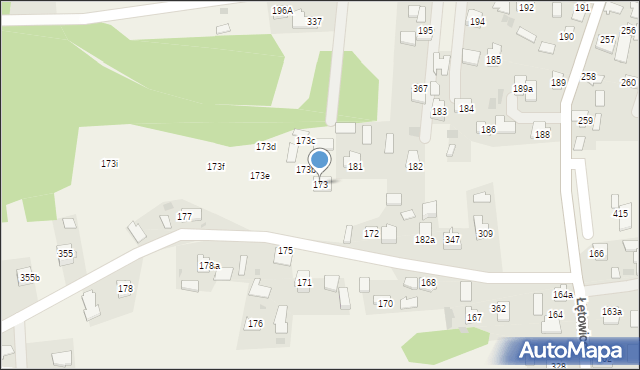 Łętowice, Łętowice, 173, mapa Łętowice