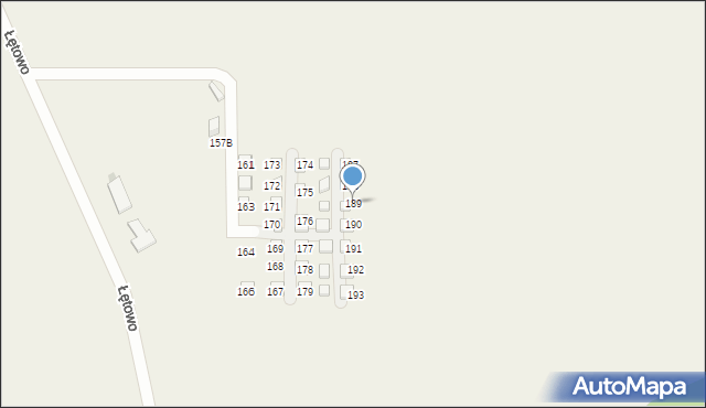 Łętowo, Łętowo, 189, mapa Łętowo