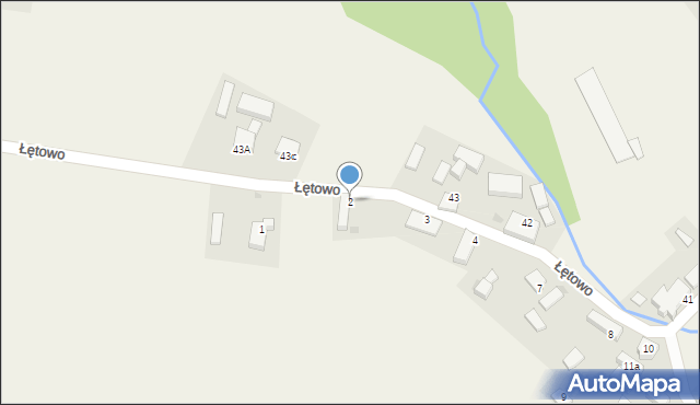 Łętowo, Łętowo, 2, mapa Łętowo