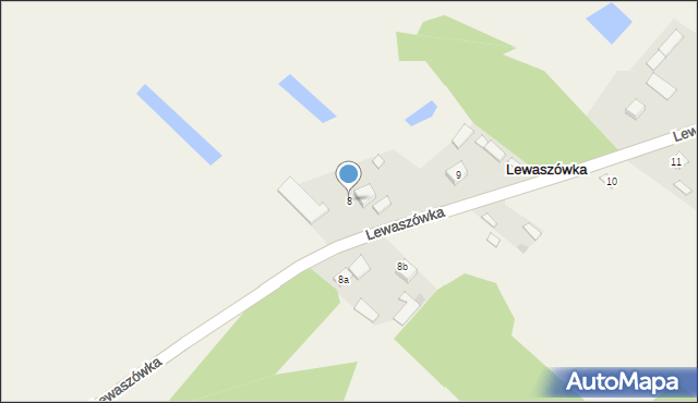 Lewaszówka, Lewaszówka, 8, mapa Lewaszówka