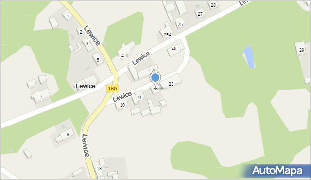 Lewice, Lewice, 22, mapa Lewice