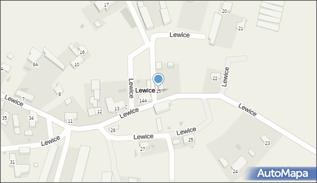 Lewice, Lewice, 15, mapa Lewice