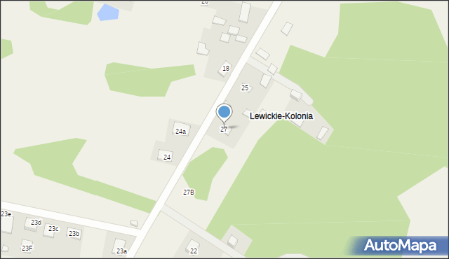 Lewickie-Kolonia, Lewickie-Kolonia, 27, mapa Lewickie-Kolonia