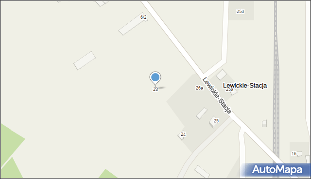 Lewickie-Stacja, Lewickie-Stacja, 23, mapa Lewickie-Stacja