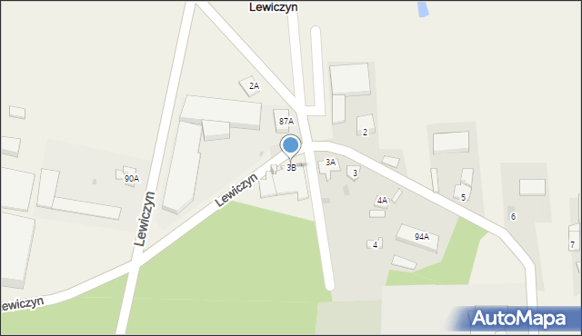 Lewiczyn, Lewiczyn, 3B, mapa Lewiczyn