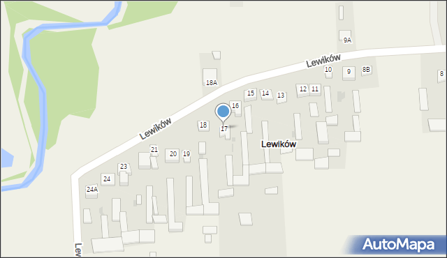 Lewików, Lewików, 17, mapa Lewików