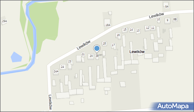 Lewików, Lewików, 19, mapa Lewików