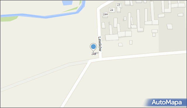 Lewików, Lewików, 24B, mapa Lewików