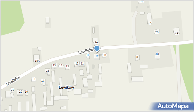 Lewików, Lewików, 9, mapa Lewików