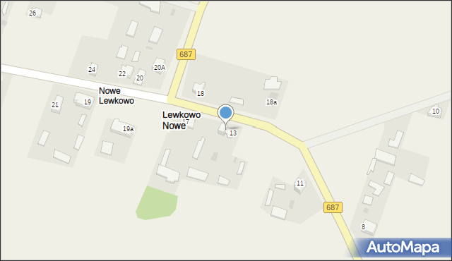 Lewkowo Nowe, Lewkowo Nowe, 15, mapa Lewkowo Nowe