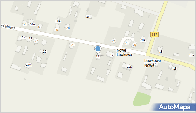 Lewkowo Nowe, Lewkowo Nowe, 21, mapa Lewkowo Nowe