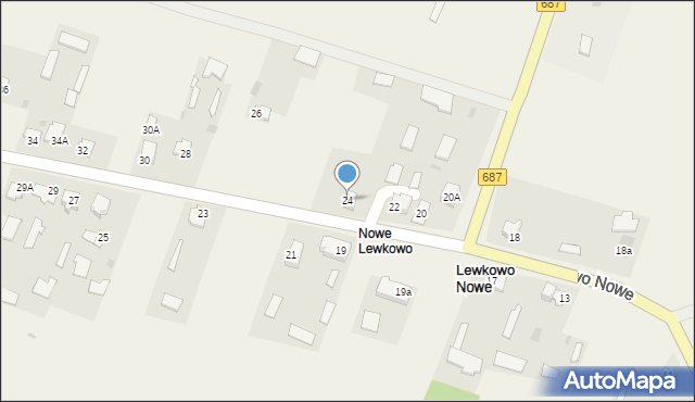 Lewkowo Nowe, Lewkowo Nowe, 24, mapa Lewkowo Nowe