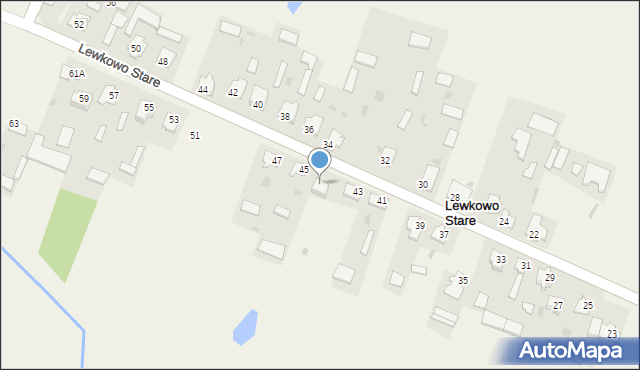 Lewkowo Stare, Lewkowo Stare, 45a, mapa Lewkowo Stare