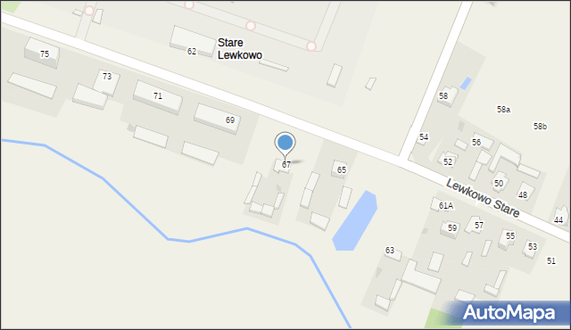 Lewkowo Stare, Lewkowo Stare, 67, mapa Lewkowo Stare