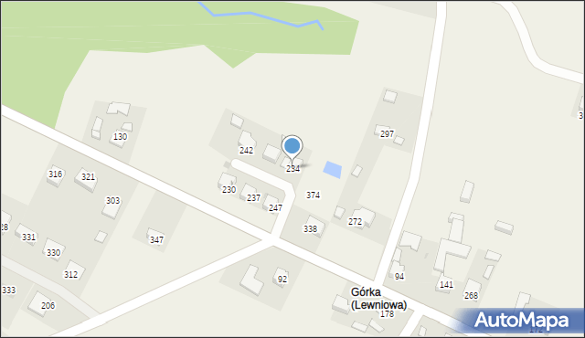 Lewniowa, Lewniowa, 234, mapa Lewniowa