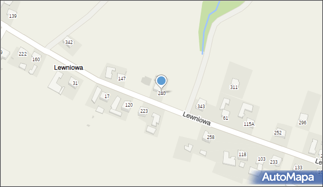 Lewniowa, Lewniowa, 240, mapa Lewniowa