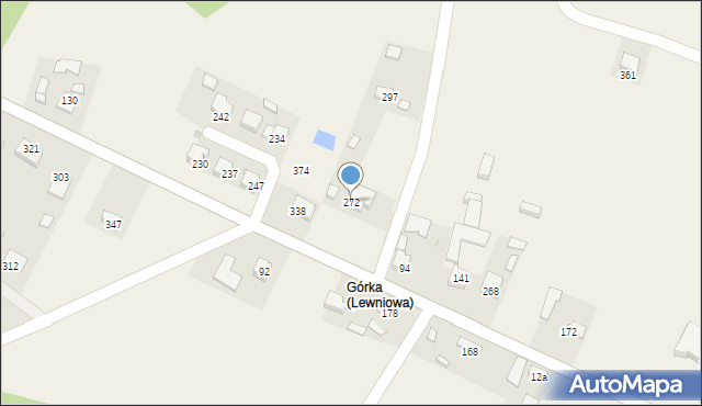 Lewniowa, Lewniowa, 272, mapa Lewniowa