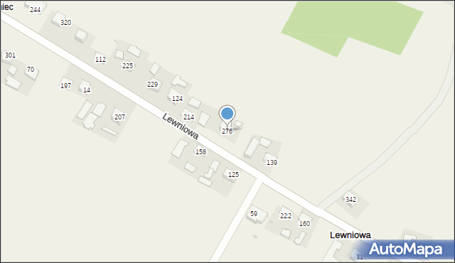 Lewniowa, Lewniowa, 276, mapa Lewniowa